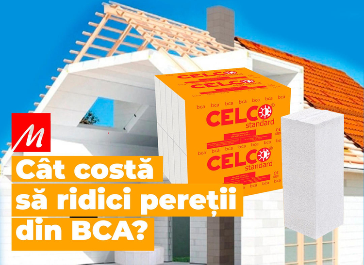 Cât costă să ridici pereții din BCA CELCO la o casă de 100 mp?