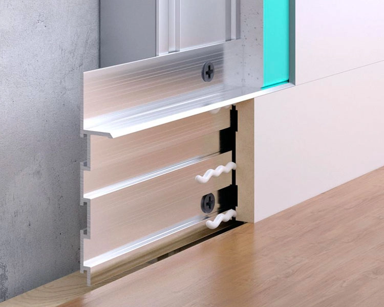 Plinte pentru montare ascunsă