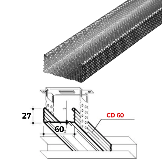 Профиль Rigips CD 60 3м