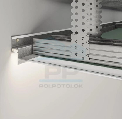 Profil tip ascuns din aluminiu AST14/9B PP 2500mm 