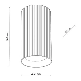 Спот Tk Lighting TUNE BLACK S 1GU10 10022 