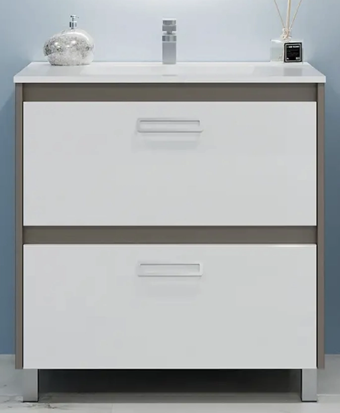 Шкаф под умывальник Bayro Montana Pro 122487 + умывальник Moershu Allegro 60 100432 