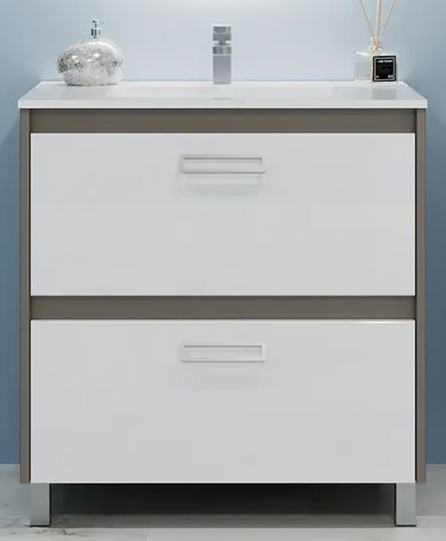 Шкаф под умывальник Bayro Montana Pro 122487 + умывальник Moershu Allegro 60 100432 