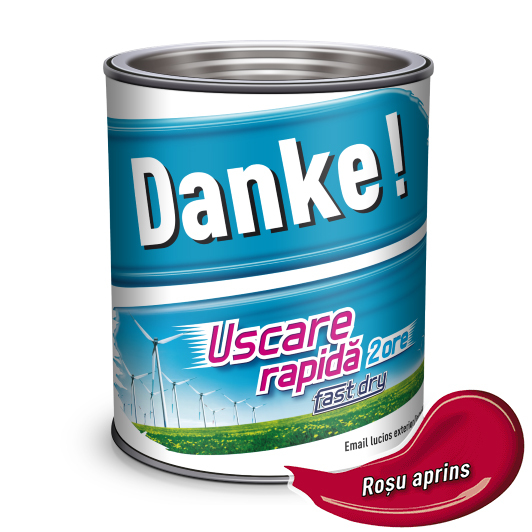 Эмаль Danke 2.5л ярко красный