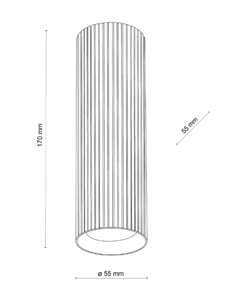Spot Tk Lighting 10024 TUNE BLACK M 1 GU10 