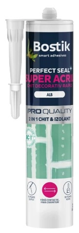 Acryl Bostik Super-Acril 2in1 Perfect Seal 280ml Alb