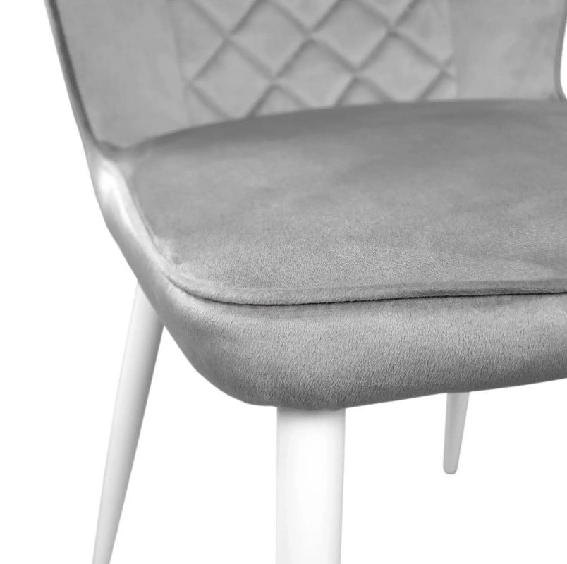 Scaun Tusk dark grey+ white