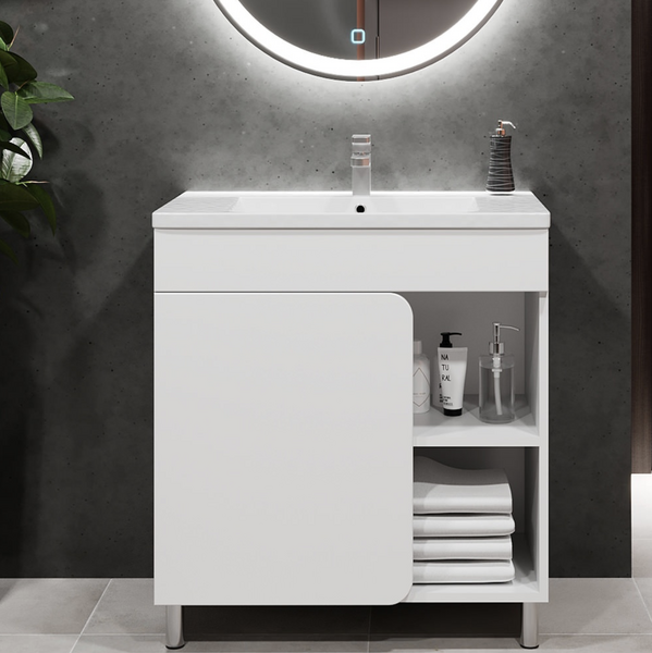 Dulap pentru lavoar Bayro Soho 122331 + lavoar Nomi Argo 600 117255 