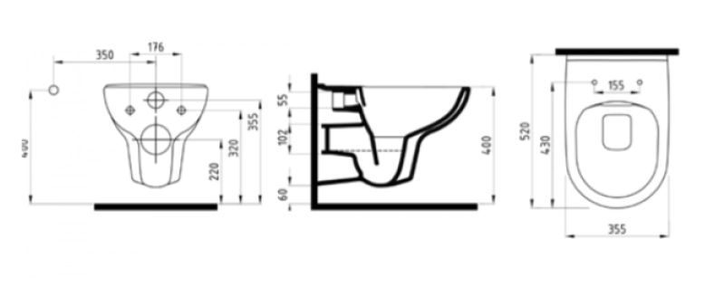 WC suspendat Bien Leo 