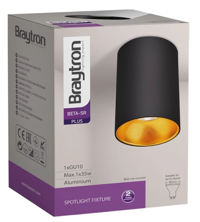 Светильник Beta-SR Braytron GU10 220-240VAC IP20 22707