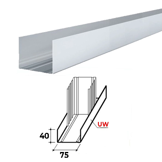 Профиль UW 40x75 720205 3м