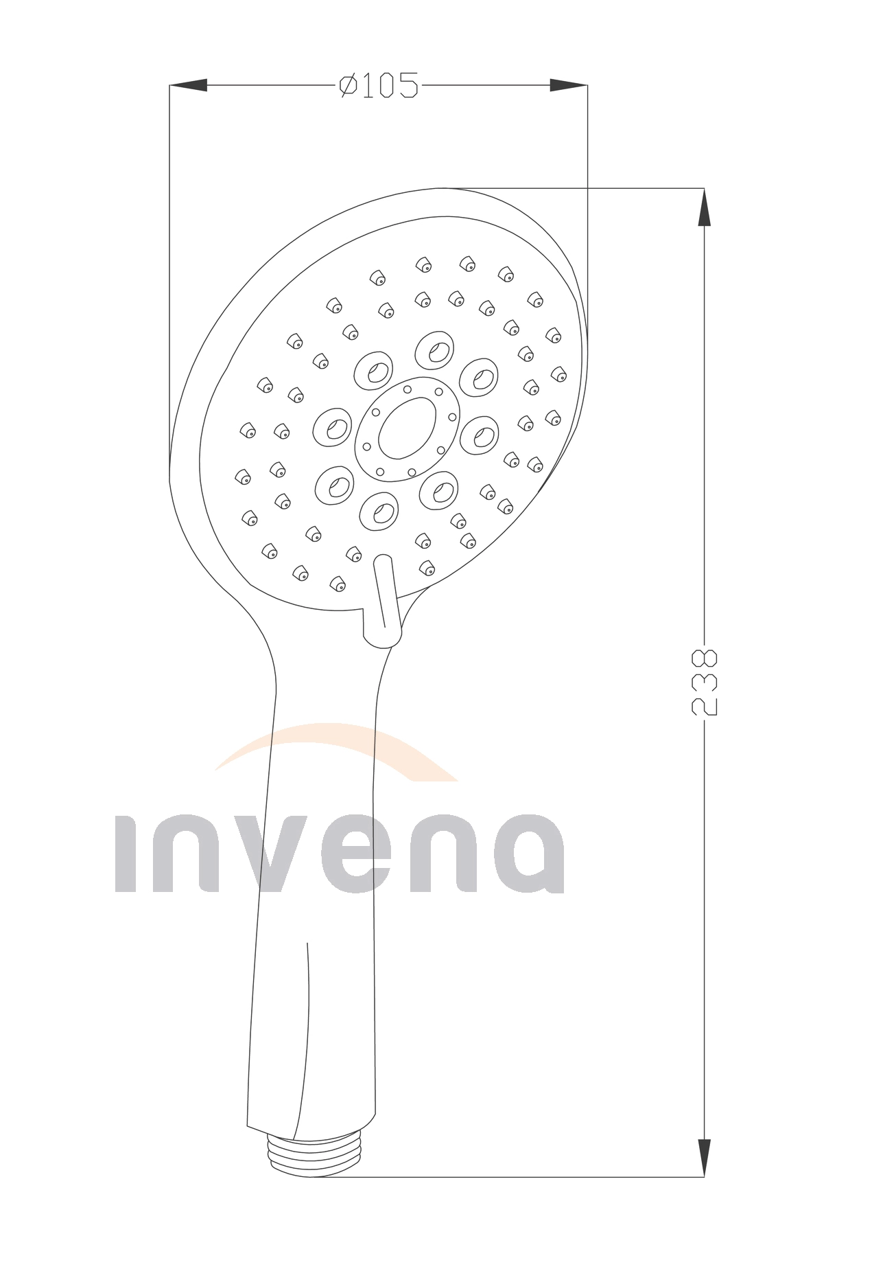Telefon pentru duș Larisa AS-03-002-X 