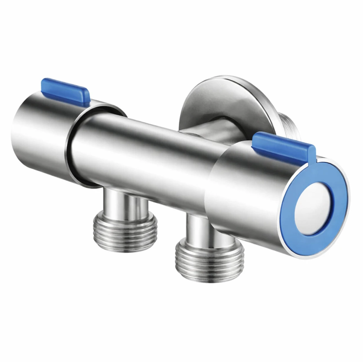 Комбинированный угловой кран 1/2x1/2x1/2'' 0400349 