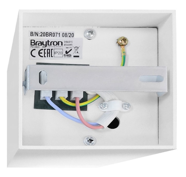 Corp de iluminare Beta-SS Braytron GU10 220-240VAC SQR-WHT IP20 BH04-00110 22708 