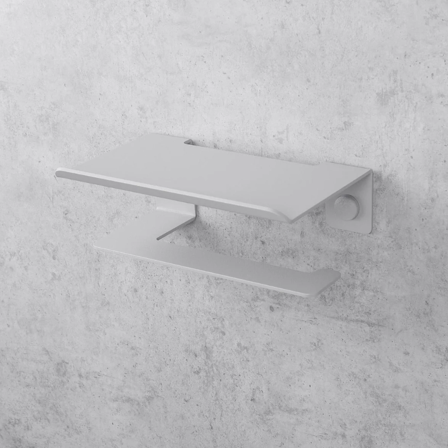 Держатель для туалетной бумаги Daske Bliss PH/B-0225GR серый правый