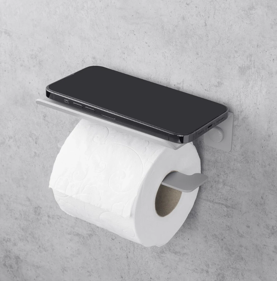 Держатель для туалетной бумаги Daske Bliss PH/B-0225GR серый правый