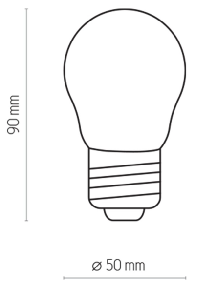 Bec TK Lighting Zarowka E27 Amber G 45,4 W 3572