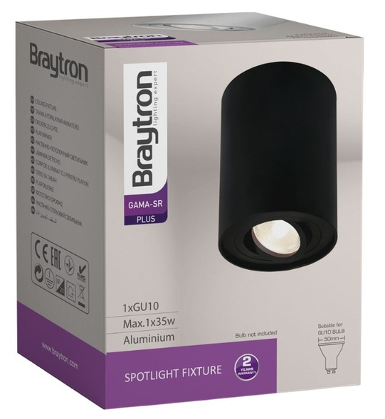 Светильник Gama-SR Braytron GU10 SR-RND-BLC IP20 BH04-00201 22711