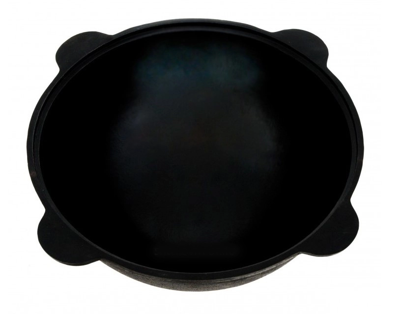 Казан чугун 10л плоское дно