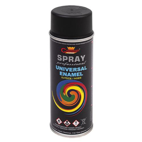 Vopsea spray Champion Universal 400ml negru mat 9011