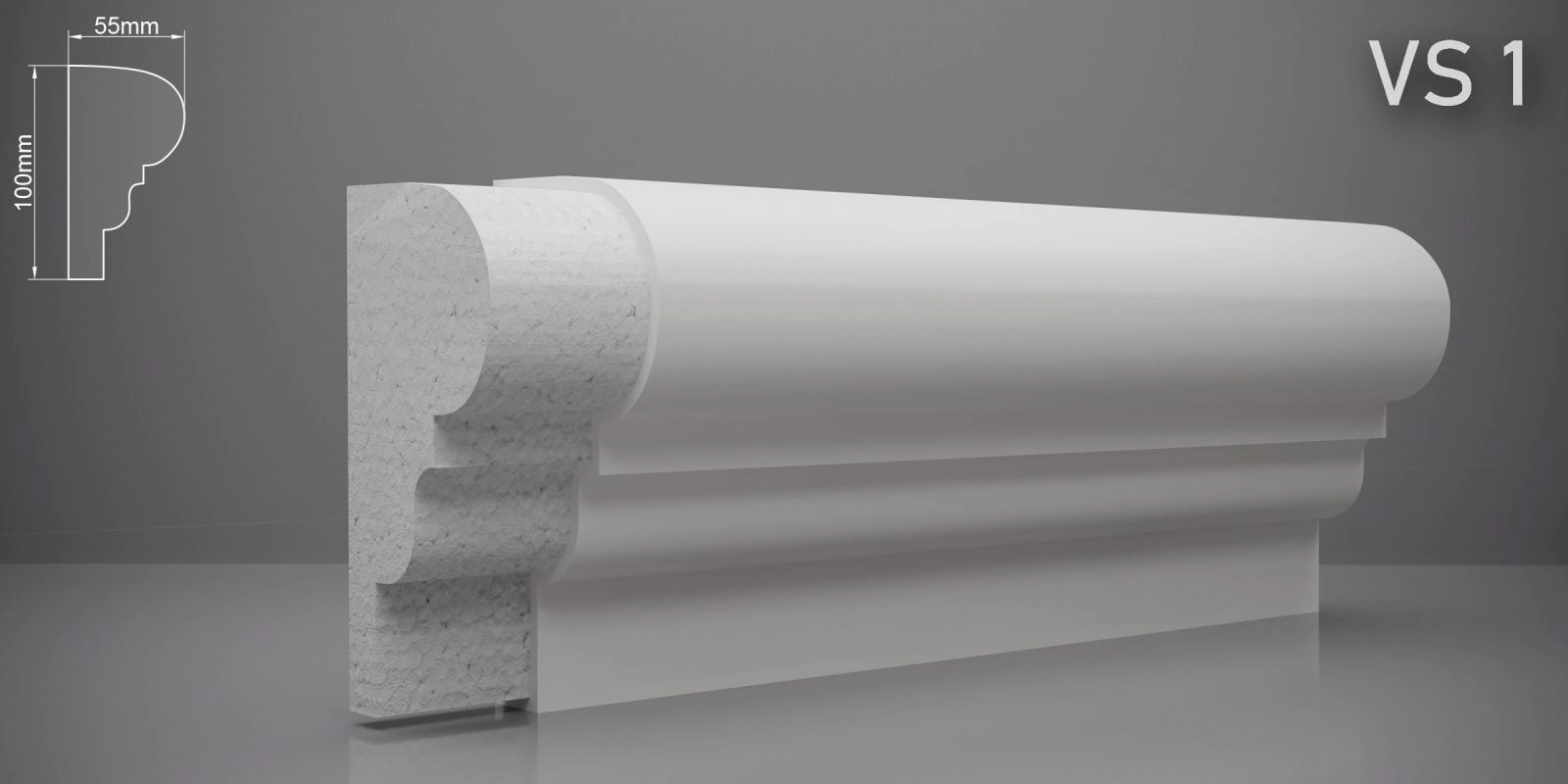 Декоративная рама VS1 100*55мм