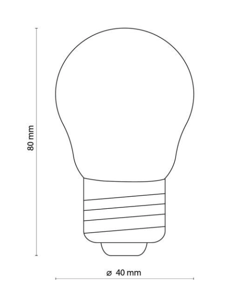Bec TK Lighting Zarowka E27 CLEAR G 45 4,5 W 3573