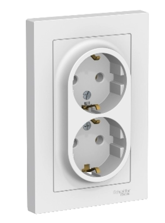 Розетка 16A 2P+E Atlas 20409/ATN000124 