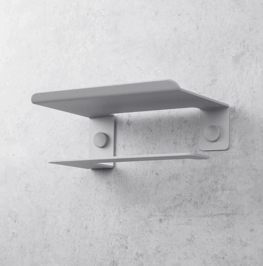 Держатель для туалетной бумаги Daske Bliss PH/B-0157GL серый левый