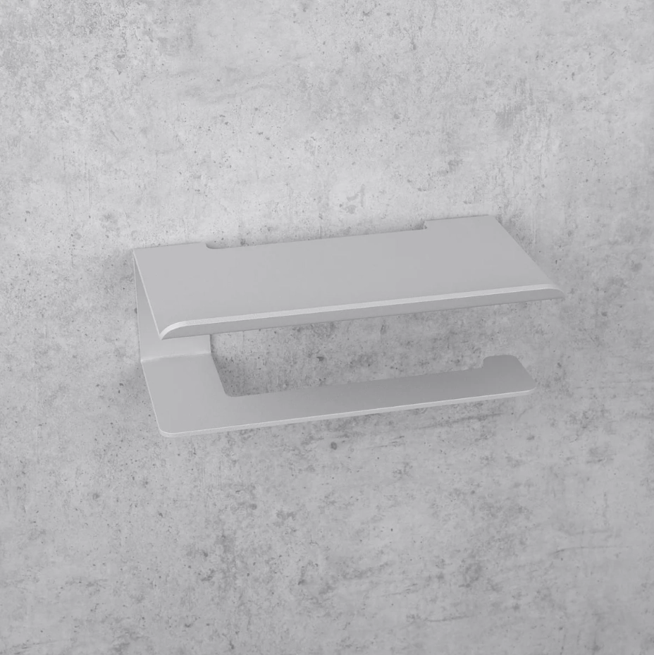 Держатель для туалетной бумаги Daske Bliss PH/B-0157GL серый левый