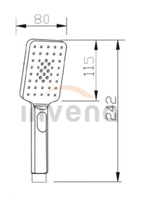 Telefon pentru duș Nyks AS-32-001-G 