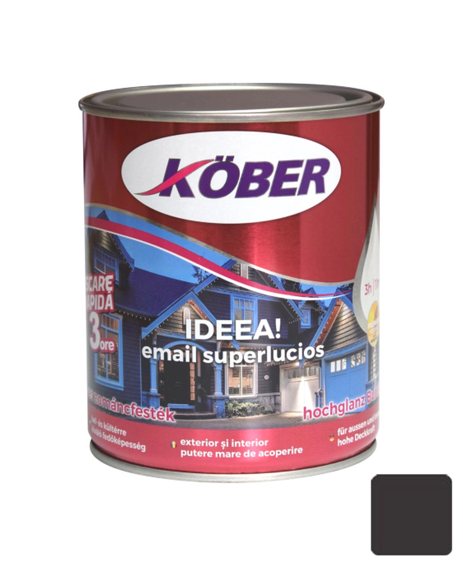 Эмаль Ideea 0.75л чёрный