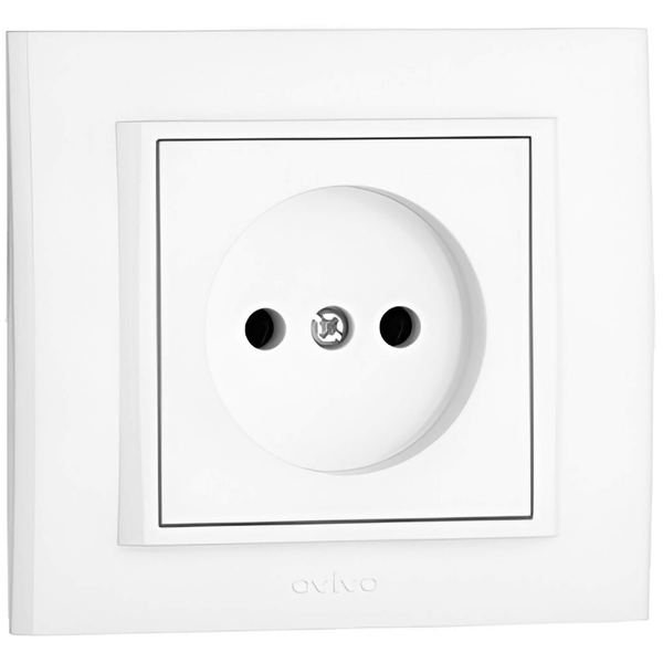 Priză Schuko alb Ovivo