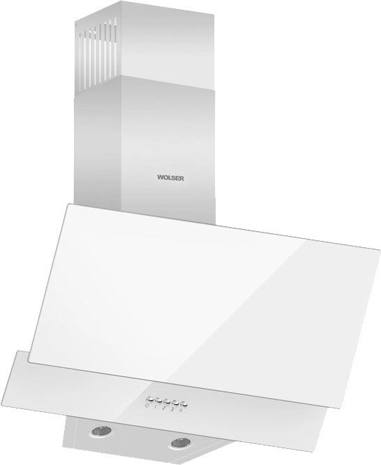 Hotă Wolser WL-F 60 AL White Glass