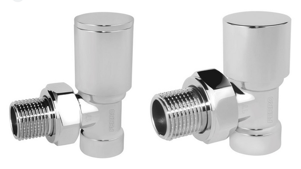 Set robinet radiator (tur + retur) 1/2 Ferro ZGB31CR cromat 56271 