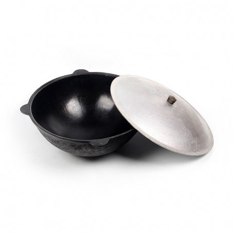 Cazan ciugun cu capac și fund rotund 22L