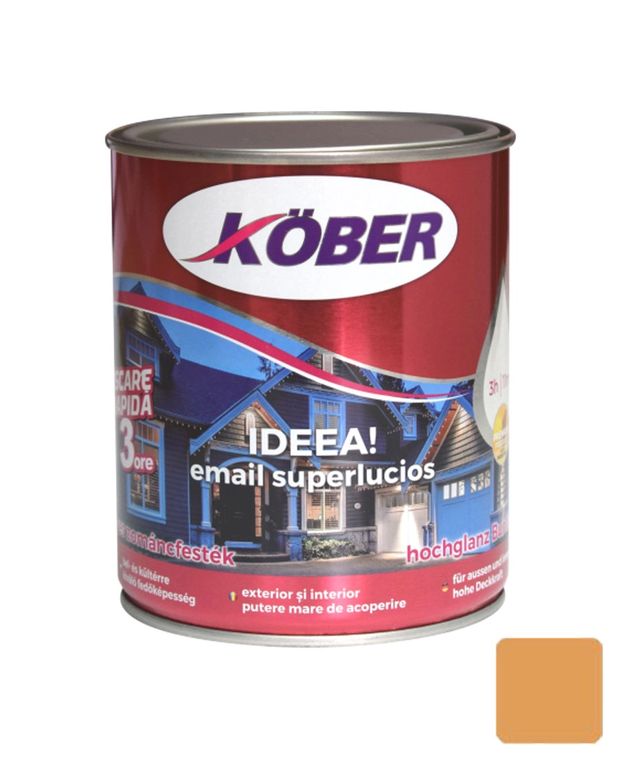 Эмаль Ideea 0.75л яркая охра