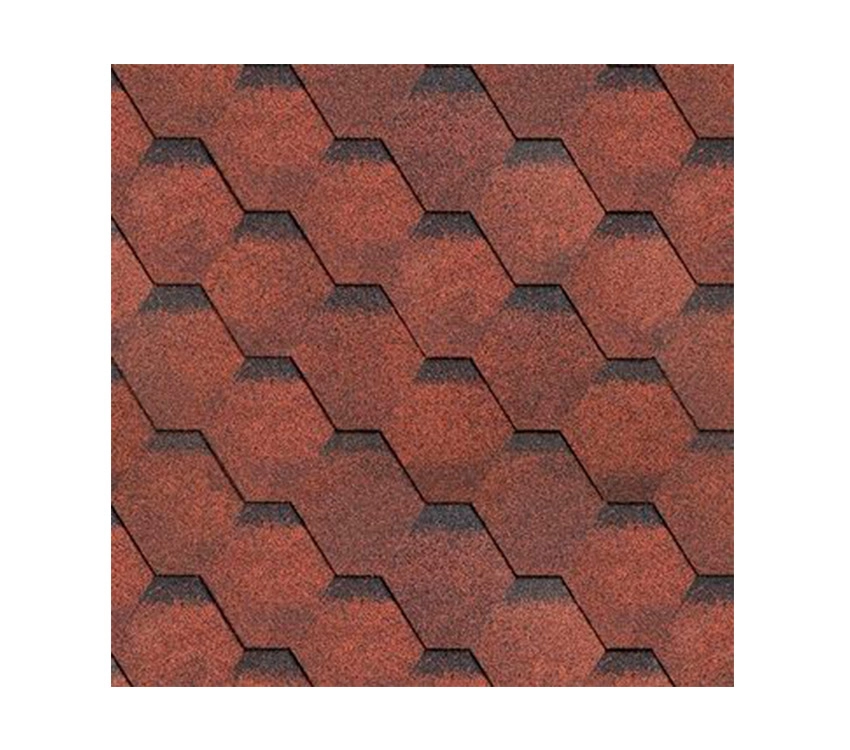 Гибкая черепица Shinglas Финская красный