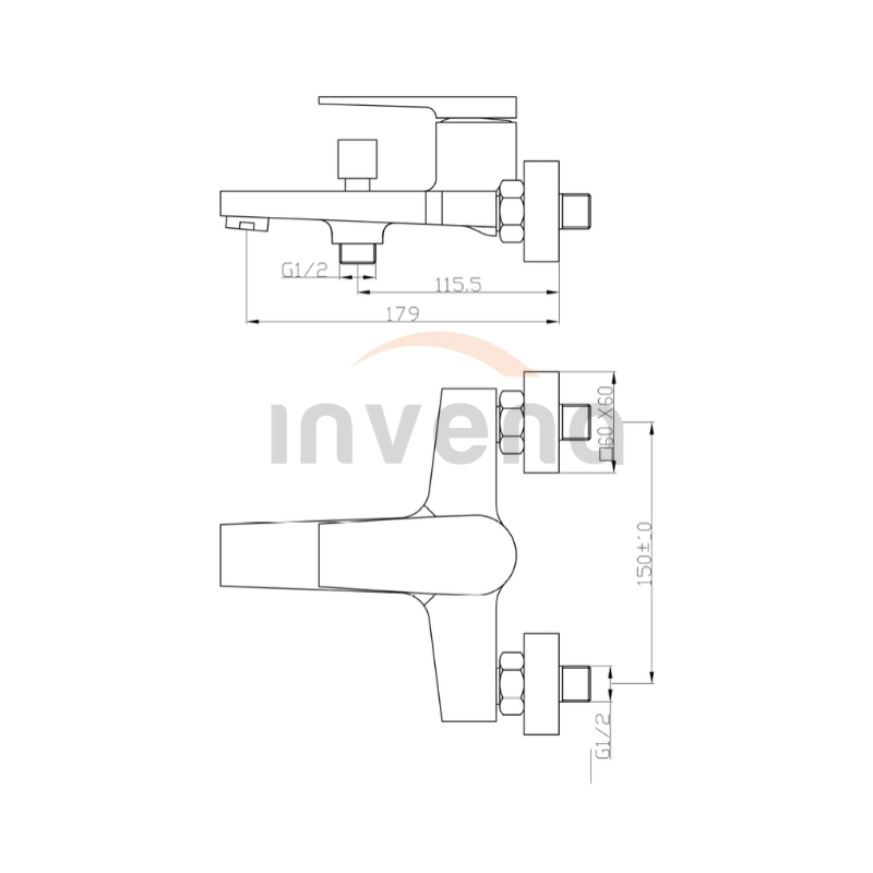 Sistemă de duș Black/Gold Rose BW-35-014-V 