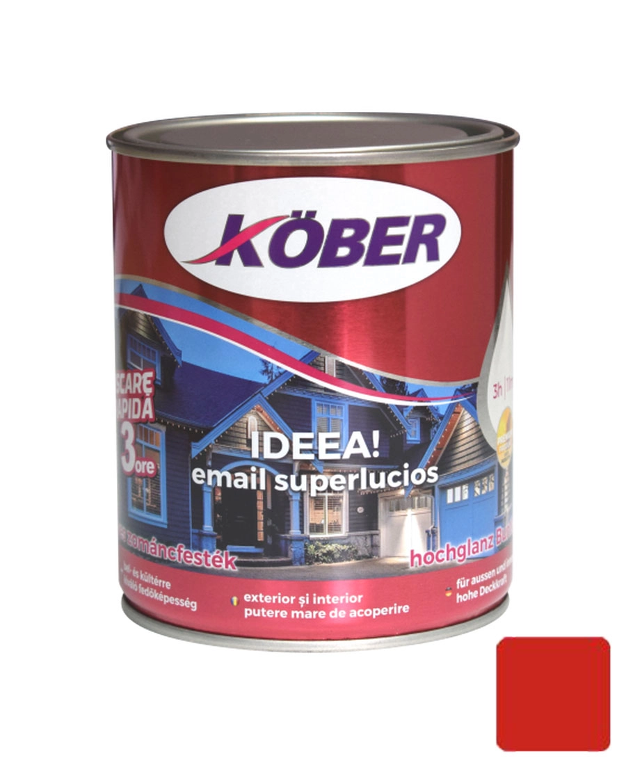 Эмаль Ideea 0.75л красный