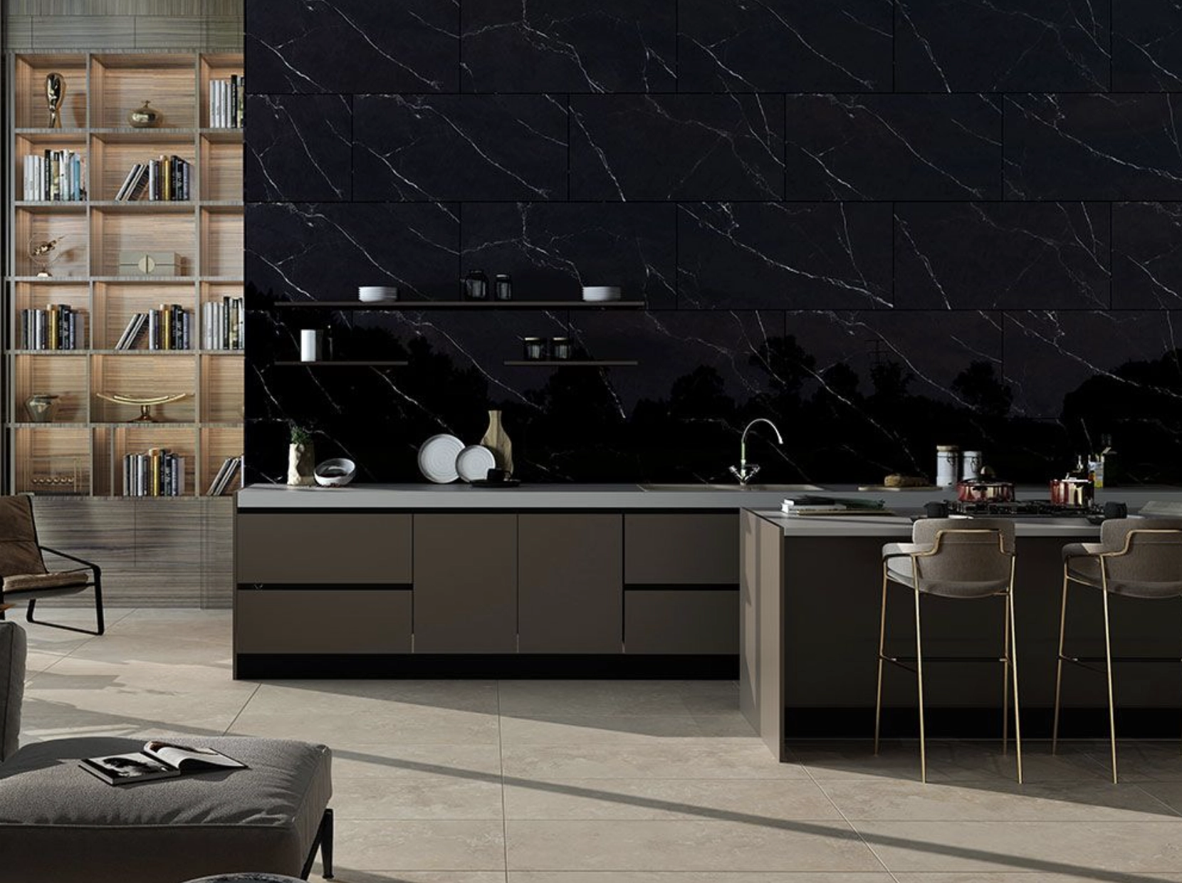 Gresie Qua Lave Blanche 60x120