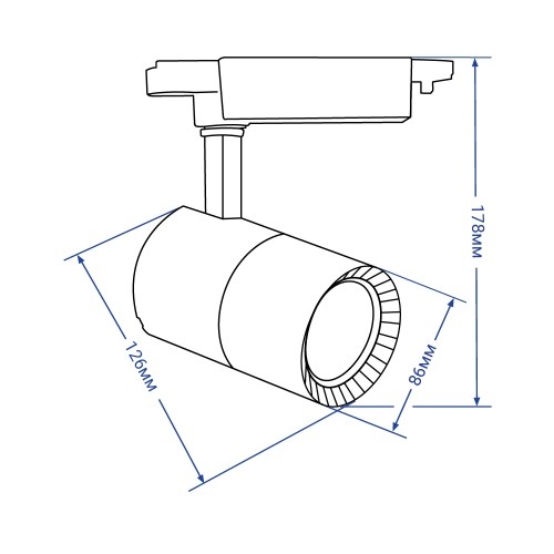 Spot FN AL103, 20W, 230V, 4000K, 1800lm