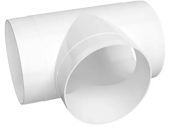 Вентиляционный тройник круглый d125 12,5ТП