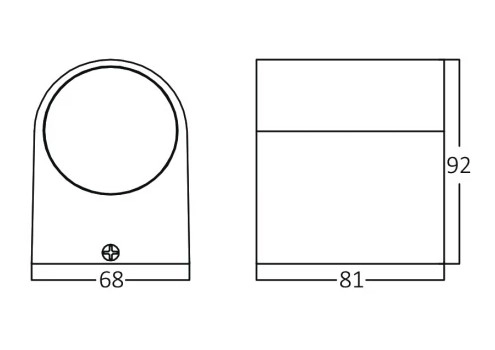 Светильник Rita-P 1XGU10 IP44 80*95мм BG32-00200/4472 