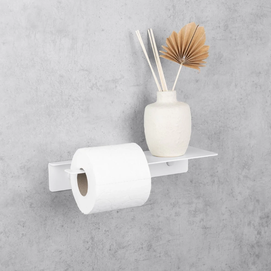 Держатель для туалетной бумаги Daske Line Base PH/LB-0379WL белый левый