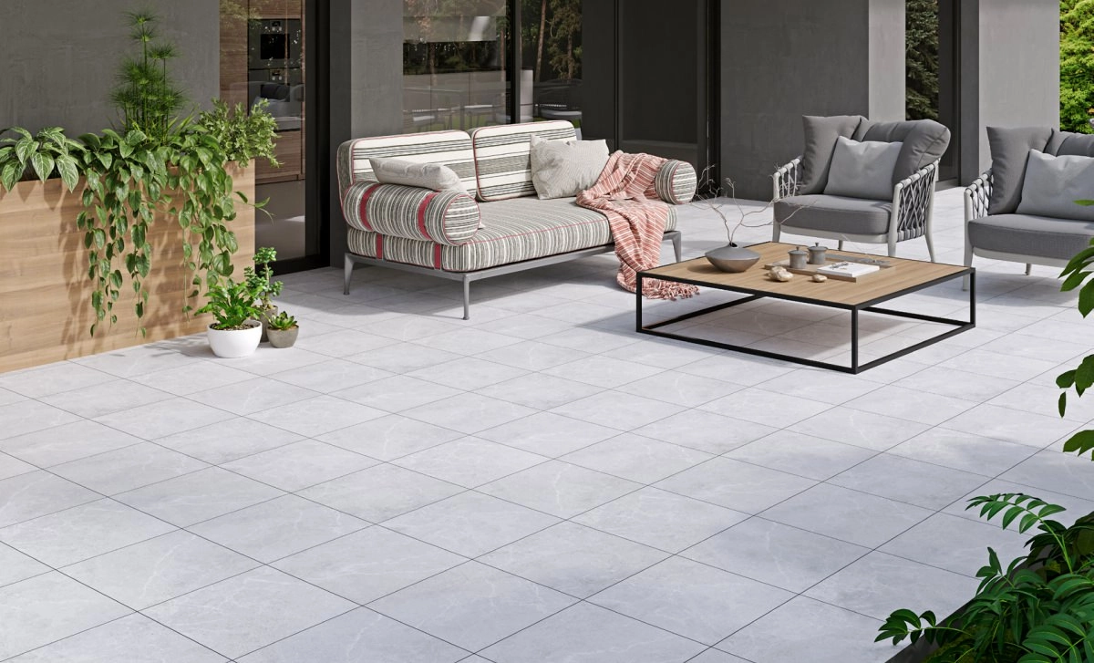 Gresie Cersanit Rufus 42x42 light grey