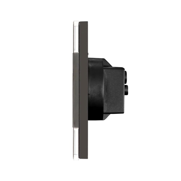 Priză triplă 16A 86x228mm negru M3F-BK