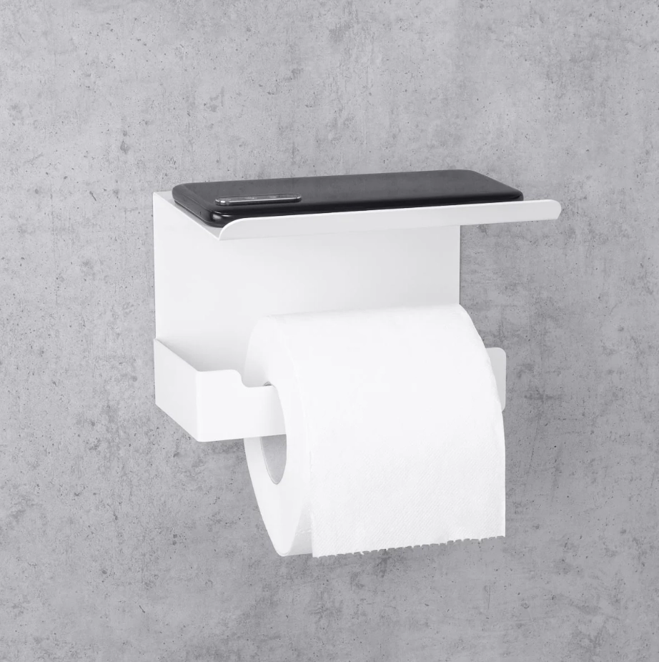 Держатель для туалетной бумаги Daske Bliss 2  ADH PH/B2-1383WL-A белый левый