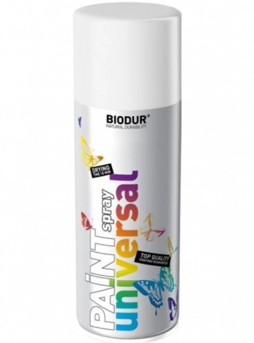 Спрей краска для керамики Biodur 400ml белый