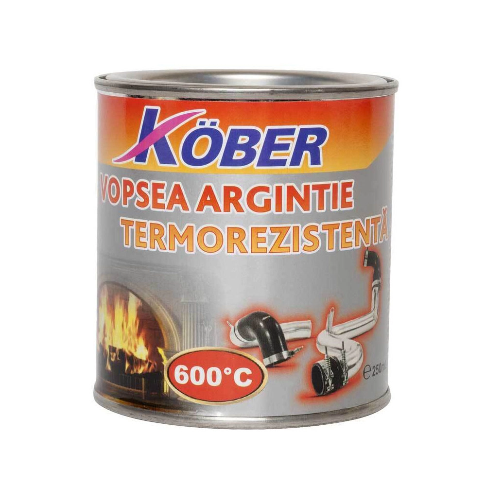 Краска Kober Termo 0.20л серебряный