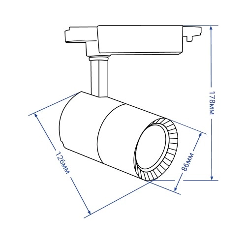 Spot FN AL103, 30W, 230V, 4000K, 1800lm 